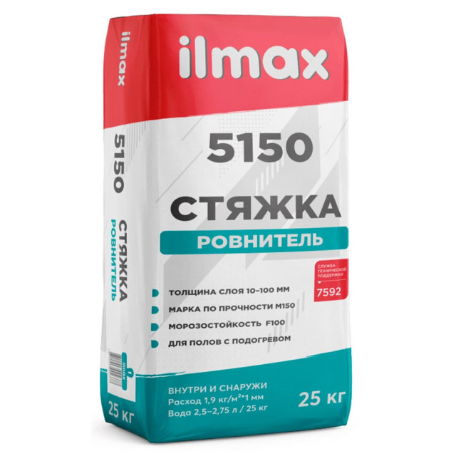 Стяжка-ровнитель ilmax 5150 25 кг