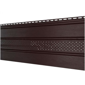 Софит Ю-Пласт Classic 497С перфорированный частично коричневый