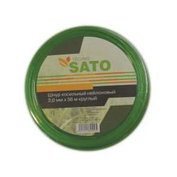 Шнур косильный нейлоновый Sato Techno 3.0 мм*56 м круглый
