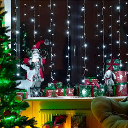 Гирлянда Калядны час MUJ23040307-3 занавес 120LED 3*1 м холодный белый