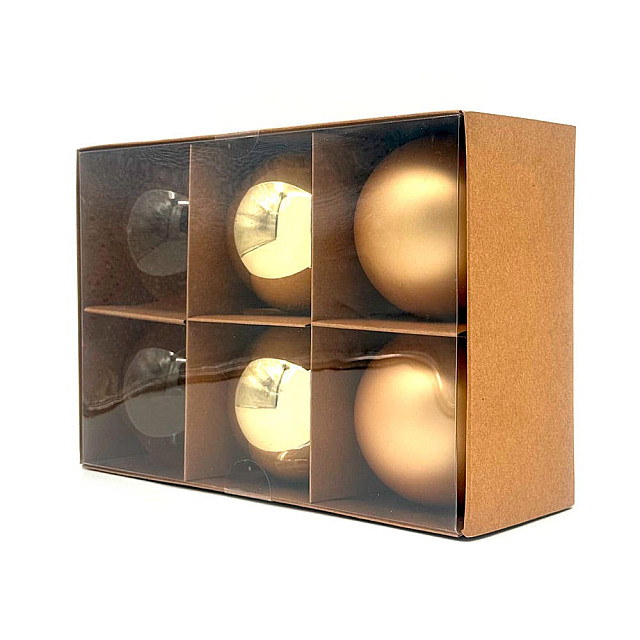 Набор шаров Калядны час Classic gold YC412907 8 см 6 шт