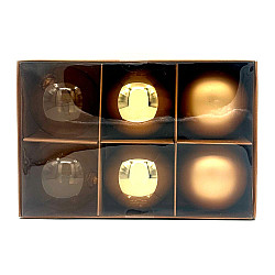 Набор шаров Калядны час Classic gold YC412907 8 см 6 шт