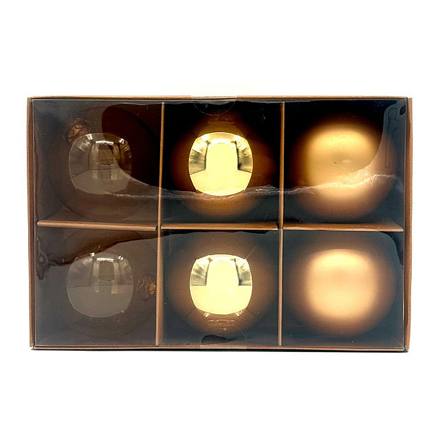 Набор шаров Калядны час Classic gold YC412907 8 см 6 шт