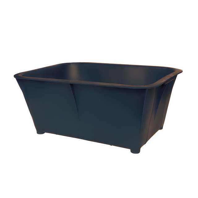 Ящик хозяйственный БЗПИ 321829 с ручками непищевой черный 40 л