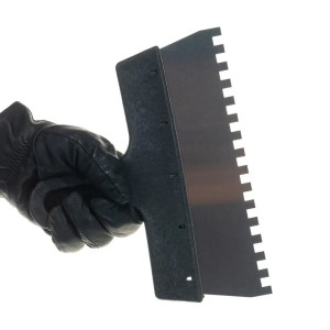 Шпатель фасадный Рошма из нержавеющей стали 250 мм зуб 8*8 мм