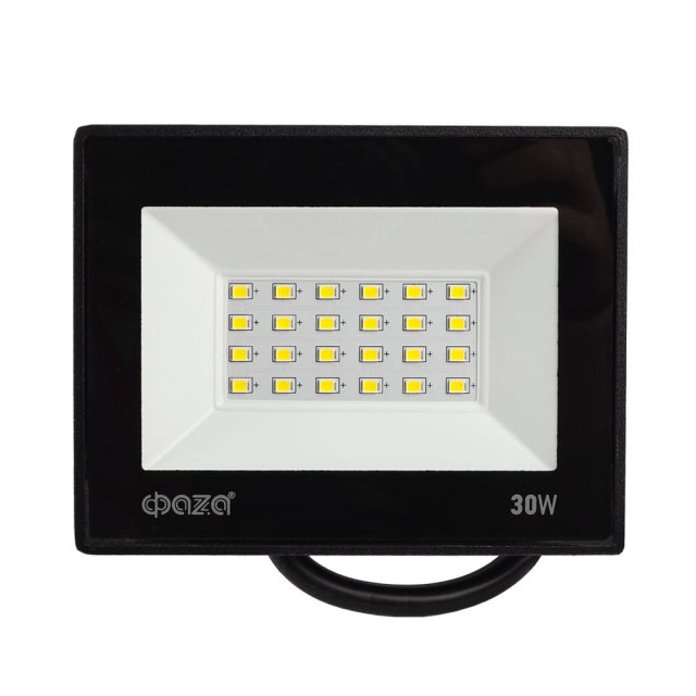 Прожектор светодиодный ФАZA СДО-20 30W 6500K BL IP65 230V