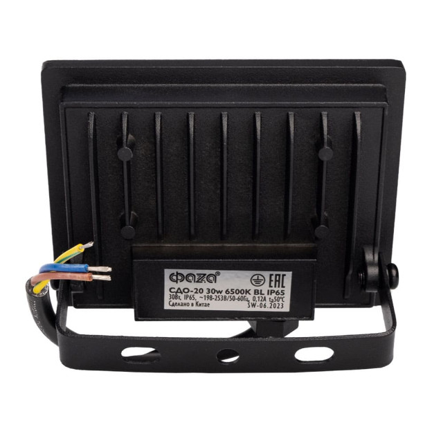 Прожектор светодиодный ФАZA СДО-20 30W 6500K BL IP65 230V