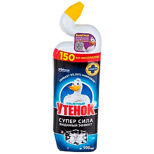 Средство чистящее Туалетный Утенок Супер Сила Видимый эффект 900 мл