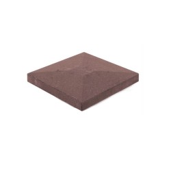 Камень бетонный накрывочный лицевой 1КБНЛ-МЦС-22 п 41 коричневый 3.5%