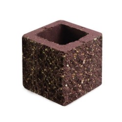 Камень бетонный доборный лицевой 1КБДЛ-ЦП-3-к п6, коричневый 2%