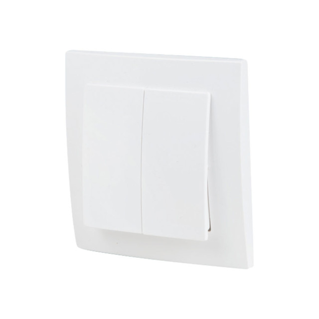 Выключатель Юпитер Стандарт JP7420-06 2 клавиши белый