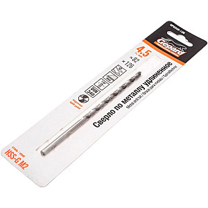 Сверло по металлу Gepard GP0345-126 HSS-G удлиненное 4.5*82*126 мм