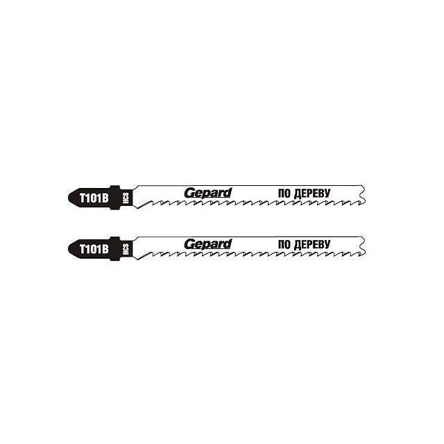 Пилка для лобзика Gepard GP0625-08 по дереву T101B 2 шт