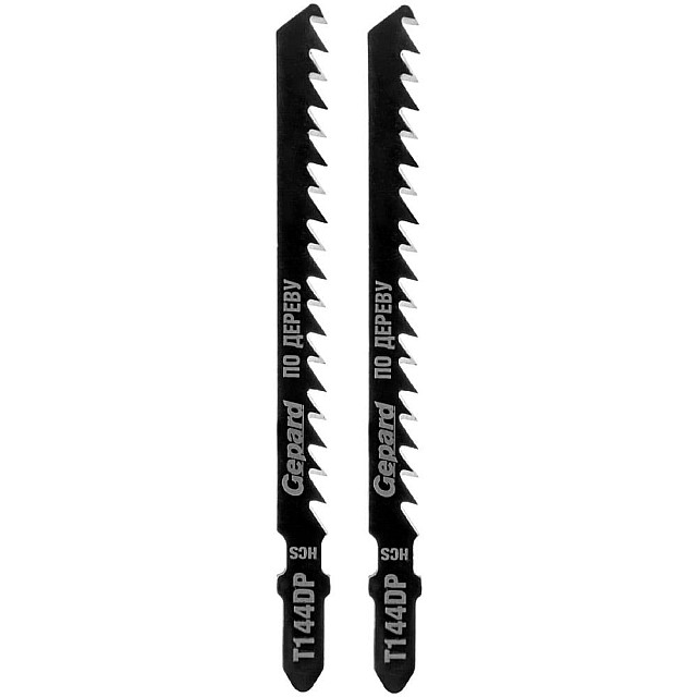 Пилка для электролобзика Gepard GP0640-17 по дереву T144DP 2 шт