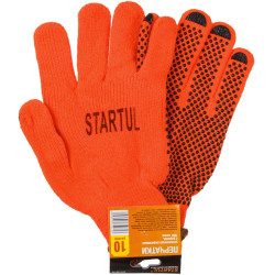 Перчатки Startul ST7109-10 утепленные акриловые с ворсом ПВХ Точка размер 10