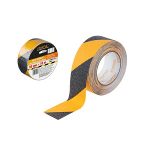 Лента противоскользящая Startul Profi ST9023-50-10 клейкая 50 мм*10 м чернo-желтая