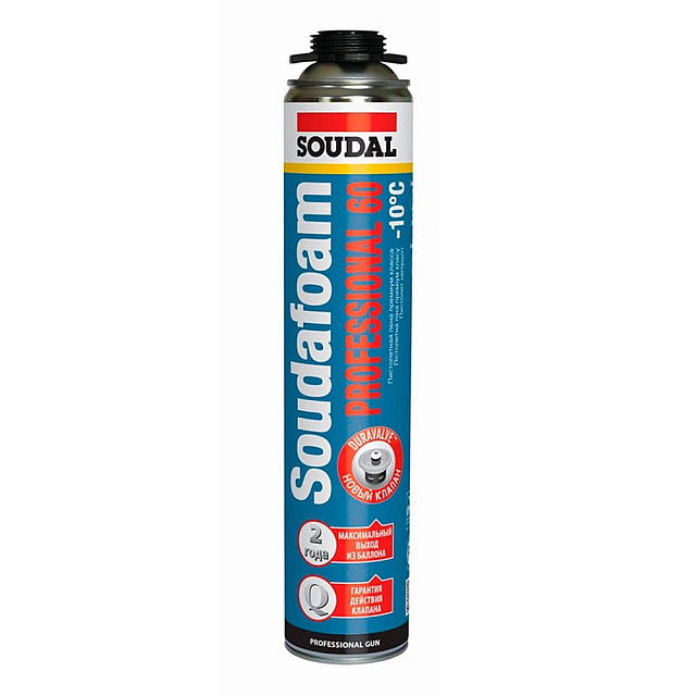 Пена монтажная пистолетная Soudal Professional 750 мл