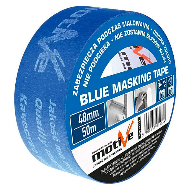 Лента малярная MotiVe Проф 48 мм*50 м голубая