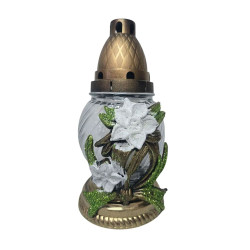 Лампада ритуальная Bolsius Z186 стеклянная со сменным вкладышем