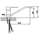 Смеситель для кухни Эверест В42-0277 с длинным изливом белый