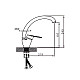 Смеситель для кухни Эверест В59-026Q с высоким изливом
