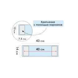 Сменная насадка для швабры Perfecto Linea 44-432012 из микрофибры