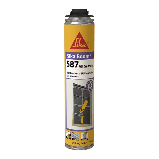 Пена монтажная Sika Boom 587 пистолетная всесезонная 750 мл Пена монтажная Sika Boom 587 пистолетная всесезонная 750 мл