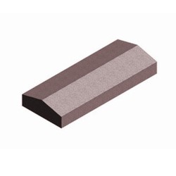 Камень бетонный накрывочный лицевой 1КБНЛ-МЦС-21 п40 коричневый 2%
