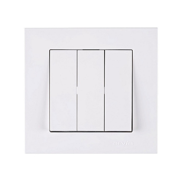 Выключатель Arvia Electric Karen 50 01 1000 254 3 клавиши белый