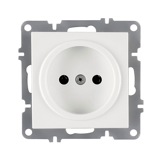 Розетка Arvia Electric Karen 50 01 1000 215 без заземления белая