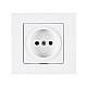 Розетка Arvia Electric Karen 50 01 1000 215 без заземления белая