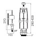 Арматура для смывного бачка AV Engineering AVE129700 универсальная с клапаном нижней подачи