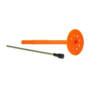 Держатель теплоизоляции ЕКТ VZ011329 10*200 мм со стальным гладким гвоздем с термо-заглушкой DTM-N+GT-MT