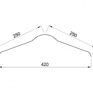 Конек А100 Onduline зеленый