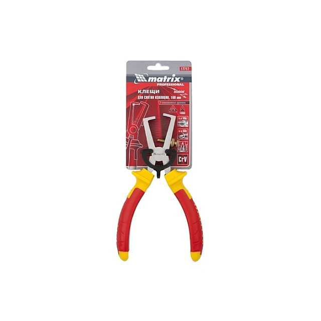 Клещи для снятия изоляции Insulated 160 мм Matrix Professional Клещи для снятия изоляции Insulated 160 мм Matrix Professional