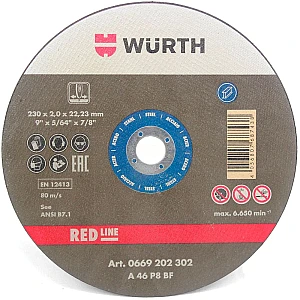 Круг отрезной d 230х2,0мм прямой сталь Red Line