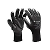 Перчатки трикотажные Wurth Black PU 0899402409 с полиуретановым покрытием размер 9