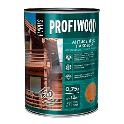 Антисептик Profiwood лаковый тонирующий бук 0.75 л