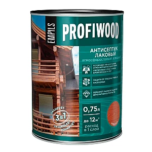 Антисептик Profiwood лаковый тонирующий рябина 0.75 л