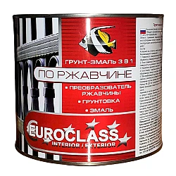 Грунт-эмаль Euroclass по ржавчине 3 в 1 светло-серая RAL7004 1.9 кг