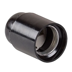 Патрон электрический IEK EPK10-04-01-K01 Е27 Пкб27-04-К01 карболит подвесной черный