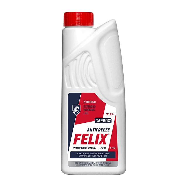 Антифриз Felix Carbox G12+ красный 1 кг Антифриз Felix Carbox G12+ красный 1 кг