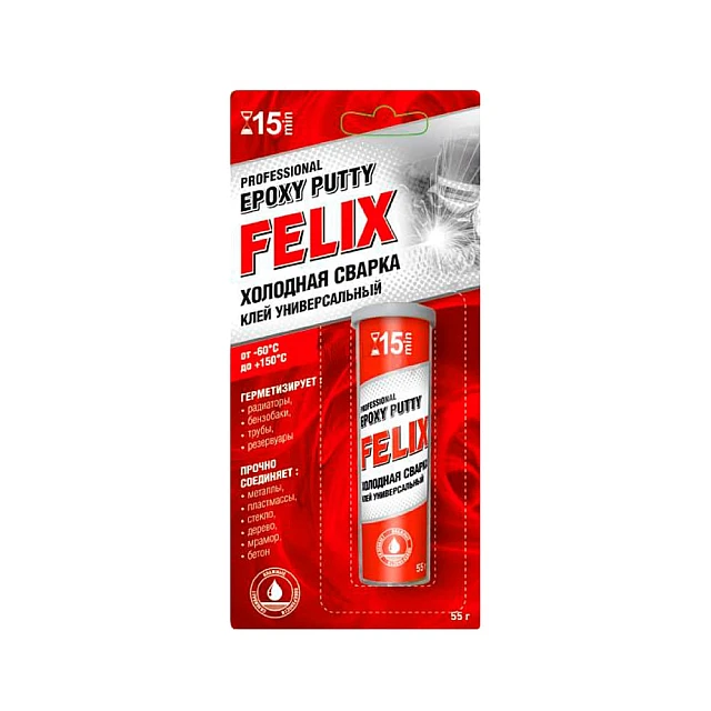 Клей холодная сварка Felix 411040101 универсальный 55 г Клей холодная сварка Felix 411040101 универсальный 55 г