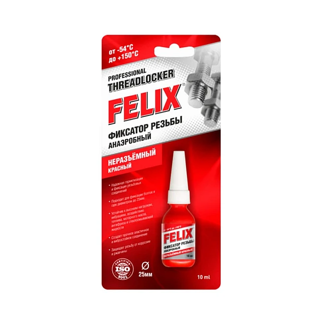 Фиксатор резьбы Felix 411040115 неразъемный 6 мл Фиксатор резьбы Felix 411040115 неразъемный 6 мл