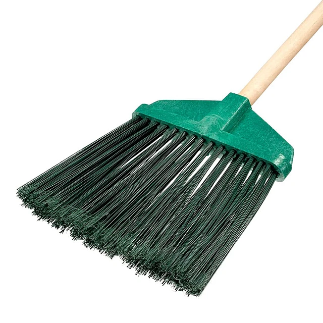 Метла Сибртех 63230 полипропиленовая 345*200*1420 мм веерная распушенная деревянный черенок