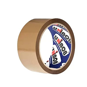 Лента клейкая Unibob 400  упаковочная темная 48 мм*66 м