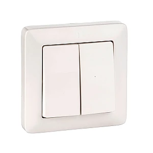 Выключатель Schneider Electric Хит ВС56-234-б скрытой установки 2 клавиши 6А белый