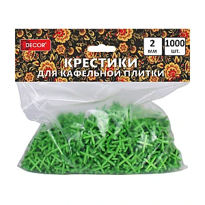 Крестики для плитки Decor 338-2010 2 мм 1000 шт