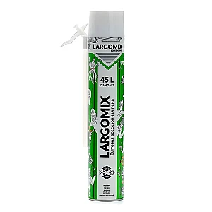 Монтажная пена Largomix Standart 45L бытовая всесезонная 750 мл 680 г