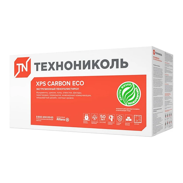 Пенополистирол ТехноНиколь Carbon Eco 1180*580*30L мм Пенополистирол ТехноНиколь Carbon Eco 1180*580*30L мм